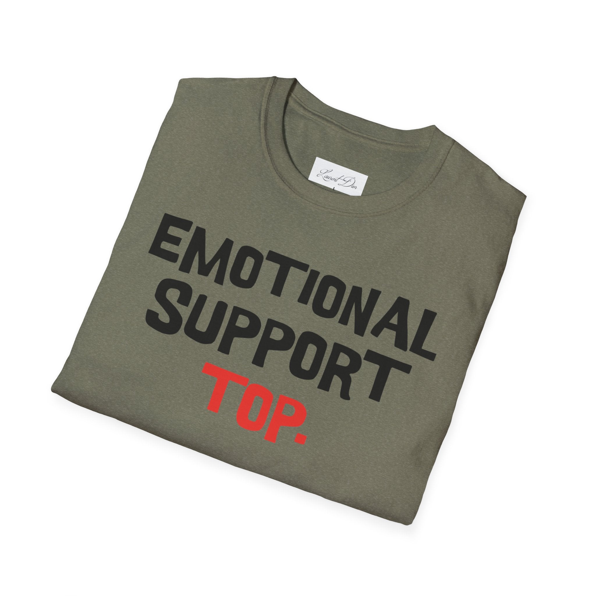 Emotional Support Top T-Shirt — Funny LGBTQ+ Pride Gay Tee