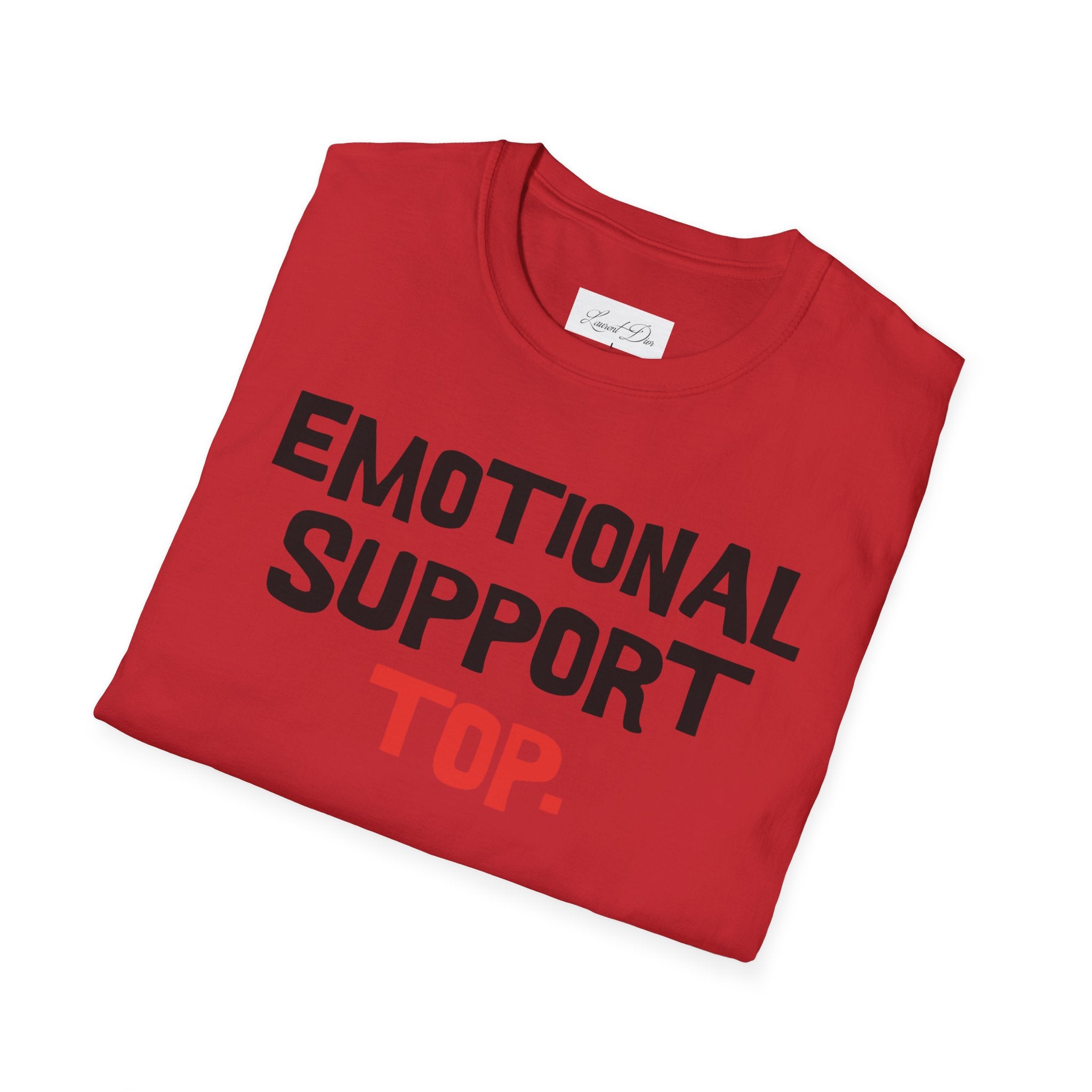 Emotional Support Top T-Shirt — Funny LGBTQ+ Pride Gay Tee