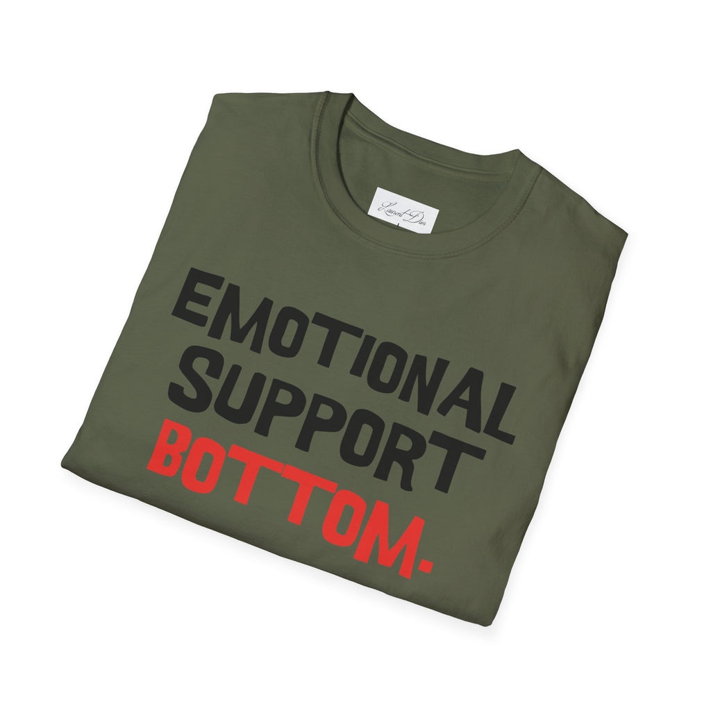 Emotional Support Bottom T-Shirt — Funny LGBTQ+ Pride Gay Tee