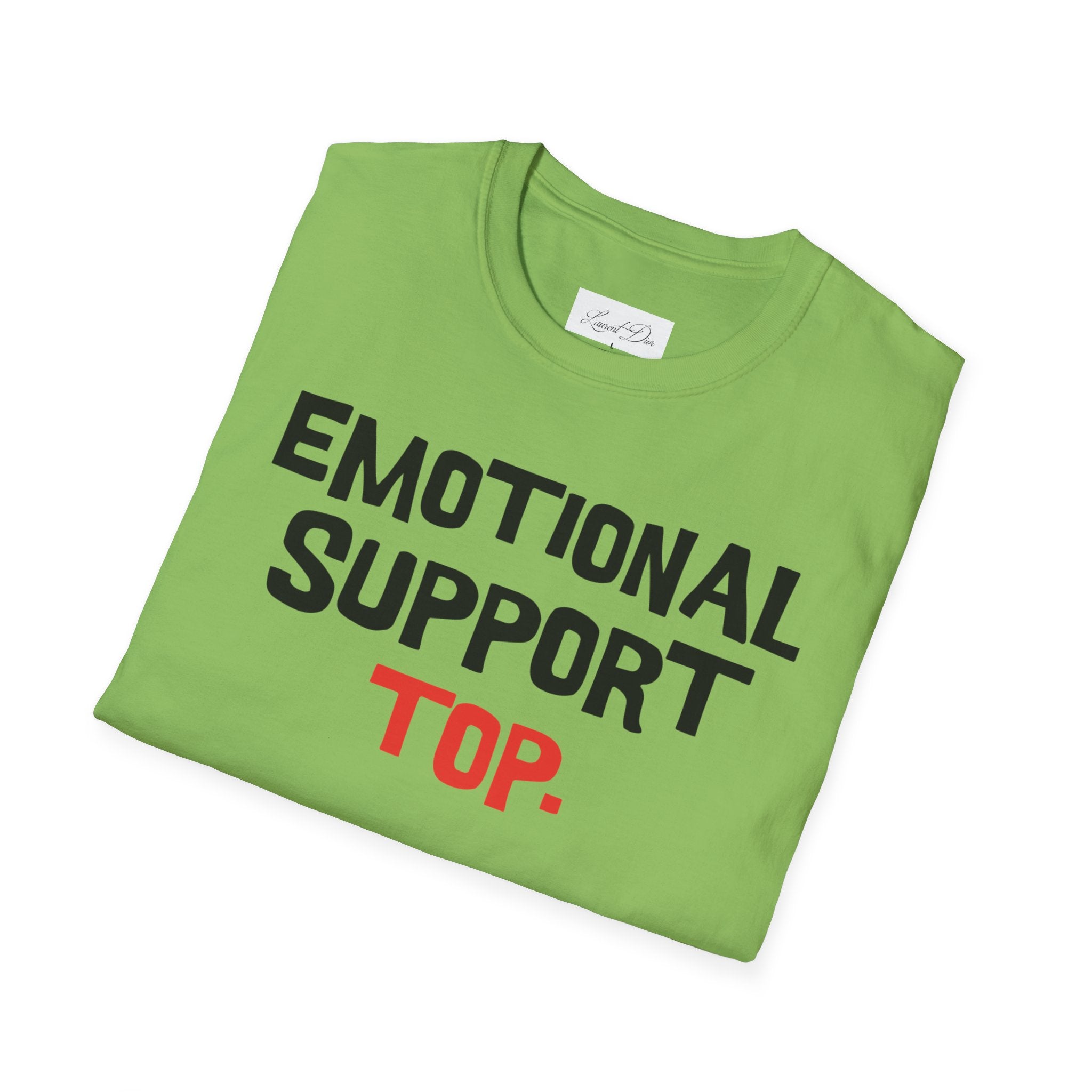 Emotional Support Top T-Shirt — Funny LGBTQ+ Pride Gay Tee