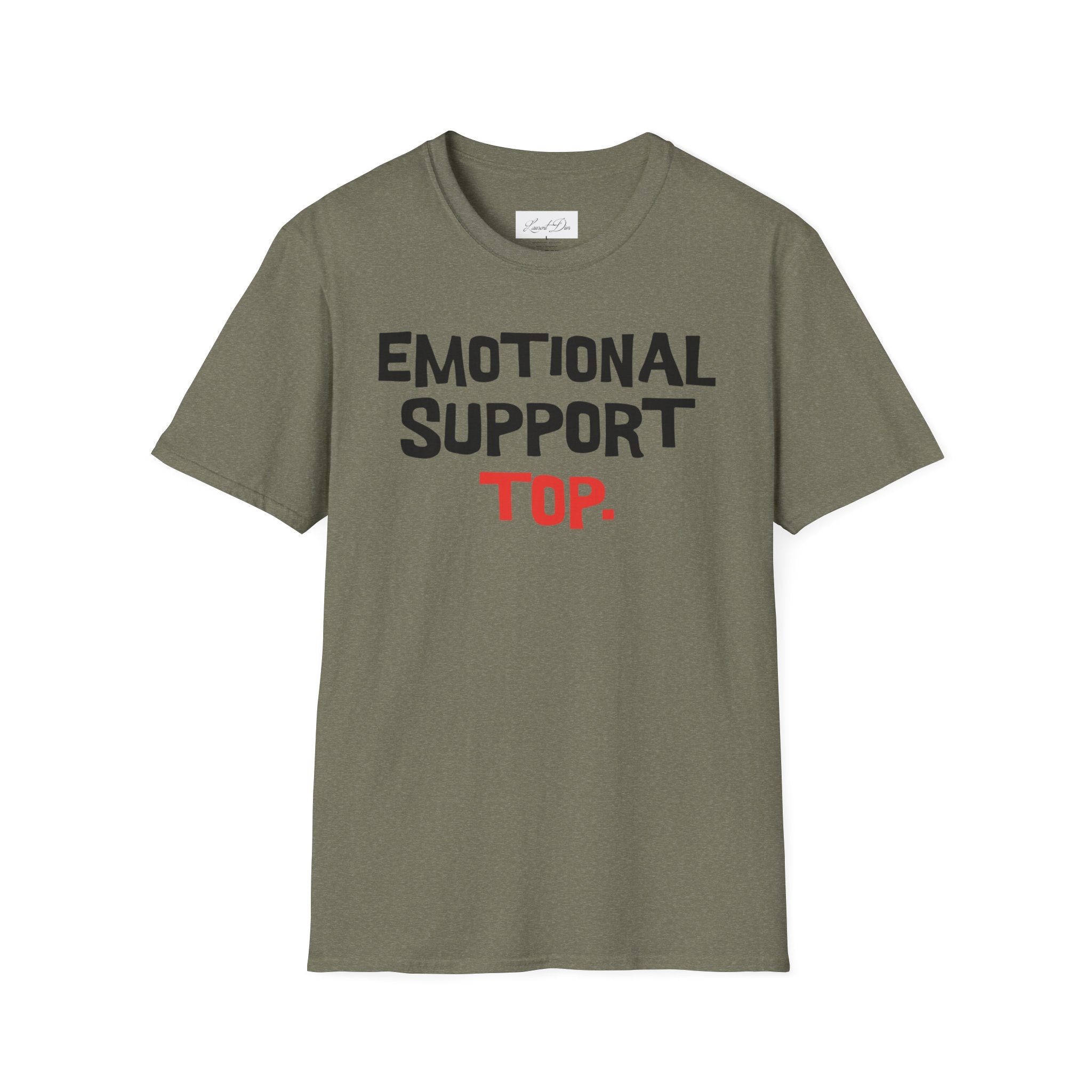 Emotional Support Top T-Shirt — Funny LGBTQ+ Pride Gay Tee