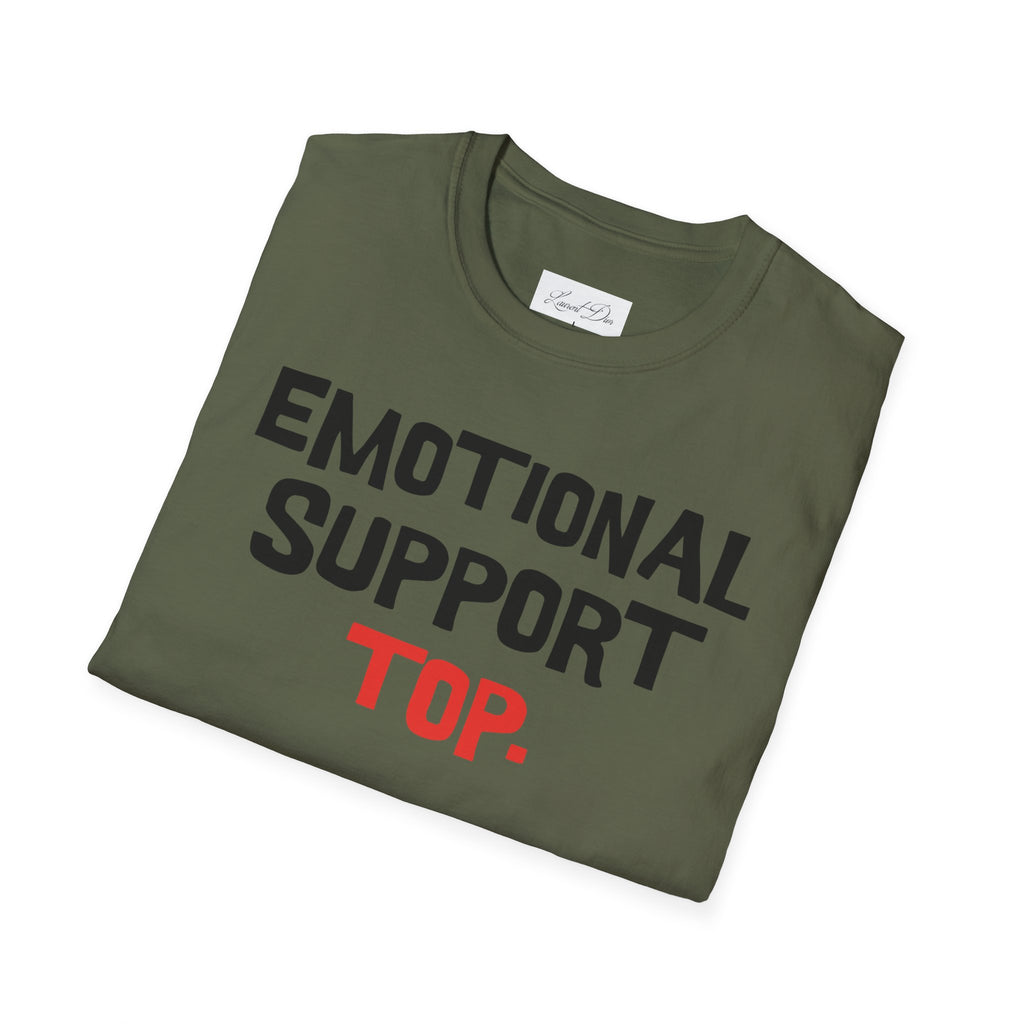 Emotional Support Top T-Shirt — Funny LGBTQ+ Pride Gay Tee