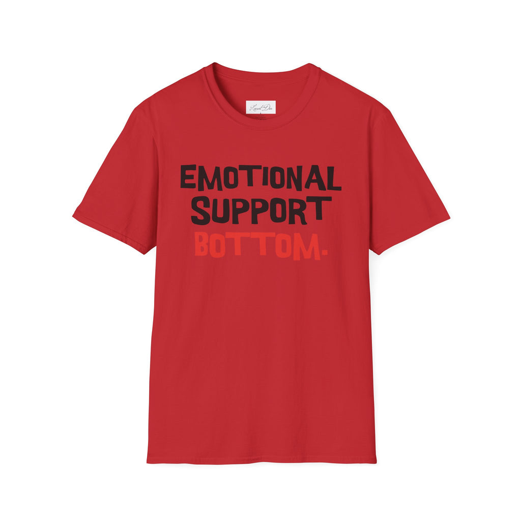 Emotional Support Bottom T-Shirt — Funny LGBTQ+ Pride Gay Tee