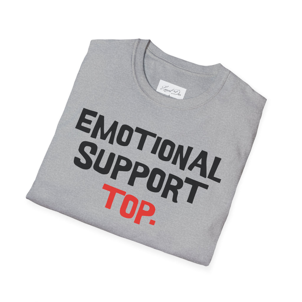 Emotional Support Top T-Shirt — Funny LGBTQ+ Pride Gay Tee